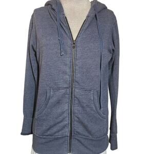 Navy Blue Equinox Zip Up Hoodie Size Small
